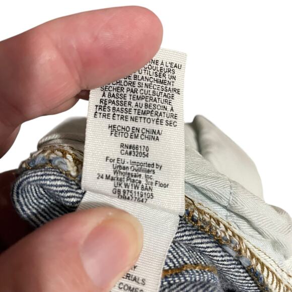 Free People Womens Denim Jean Shorts Size 29 Rock Denim Uptown Short Harbor - Picture 6 of 10